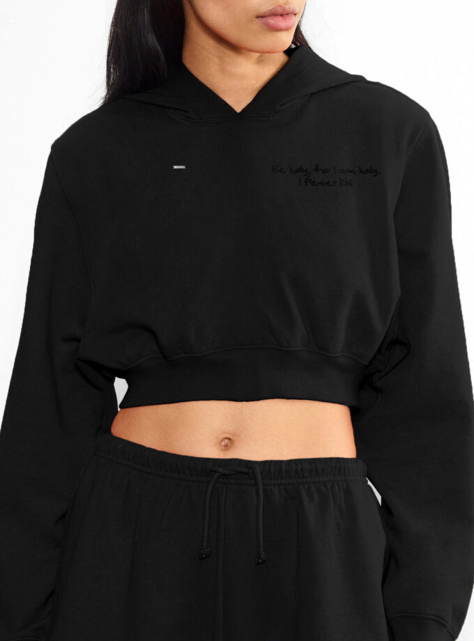 Be Holy Cropped Hoodie
